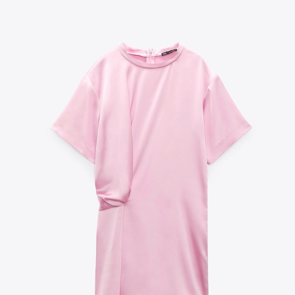 Zara Satin Effect Mini Dress